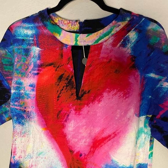 Womens Just Cavalli Multi Color Print Dress 44 EUR/US 8 * - Picture 6 of 13